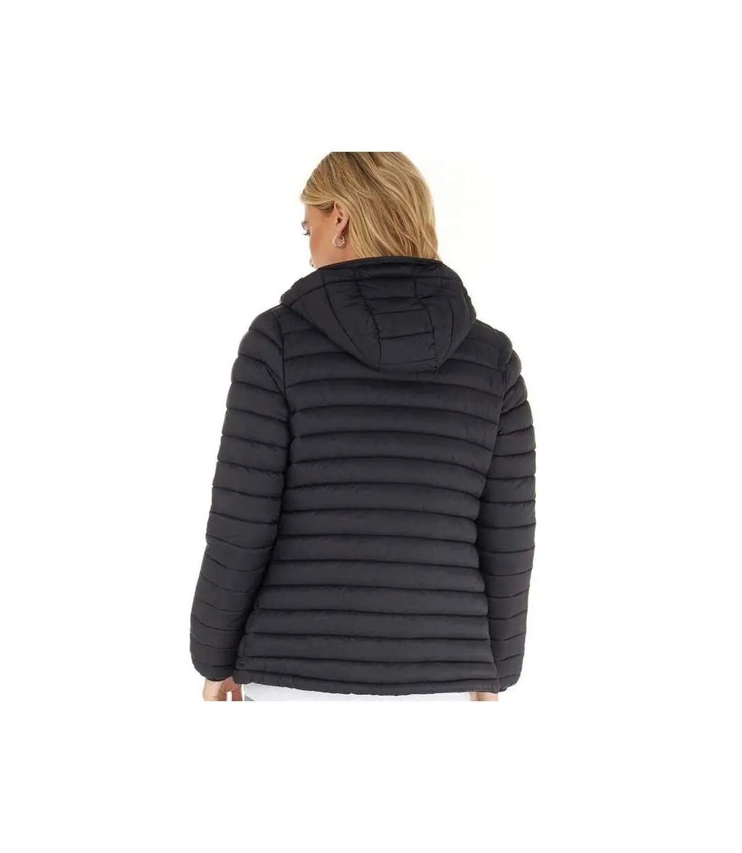 Womens/ladies lenka hooded padded jacket black Trespass
