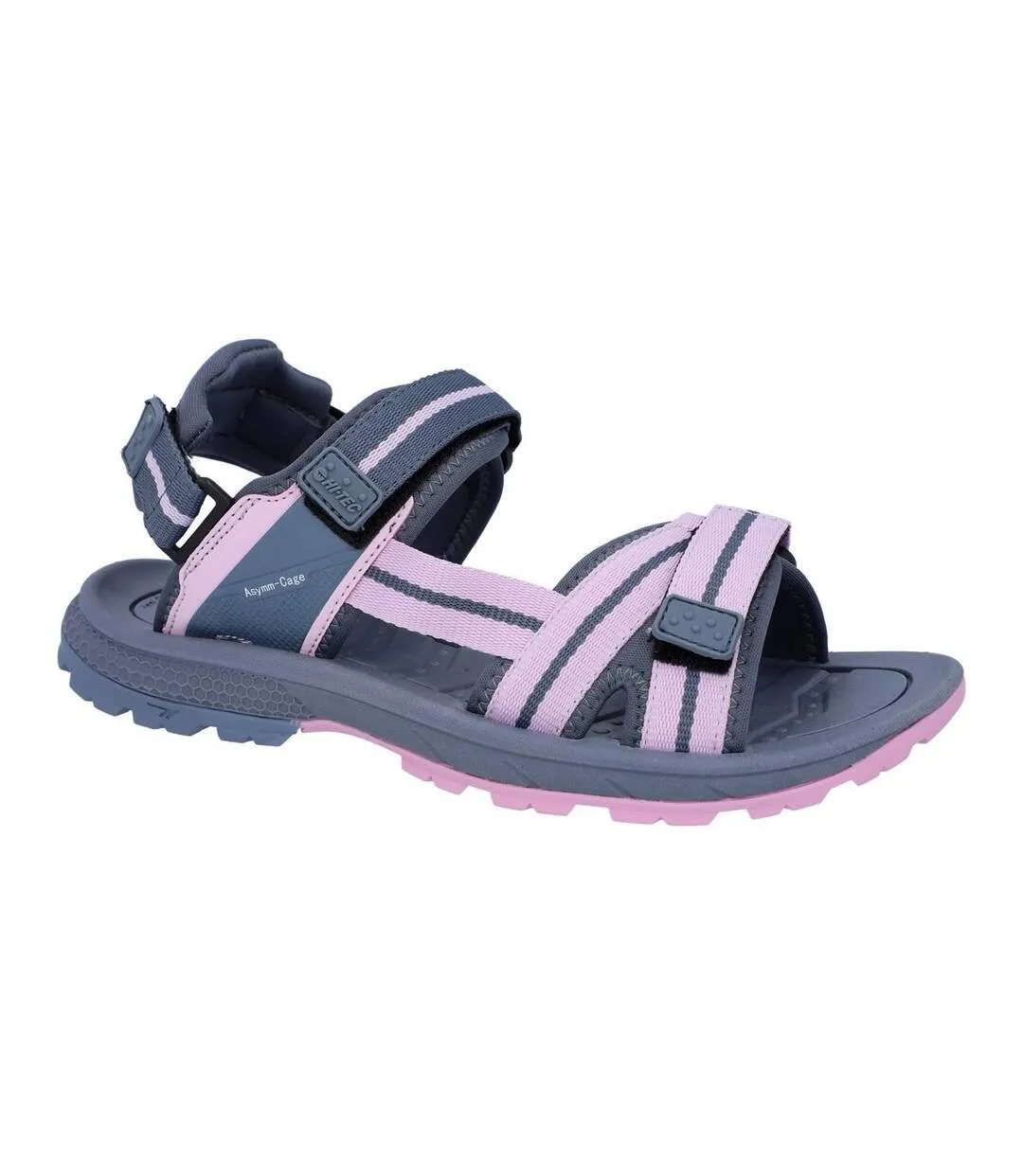 Womens/ladies sierra sandals flintstone/lilac/snow Hi-Tec