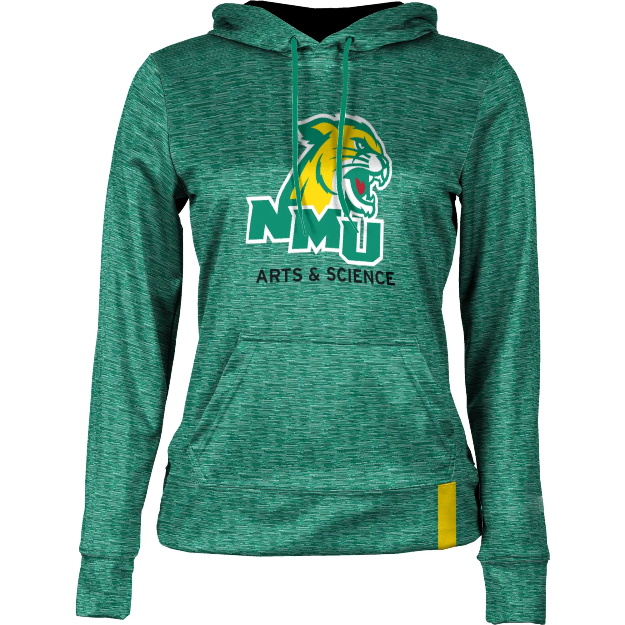 Women's Green Northern Michigan Wildcats Arts & Science Pullover Hoodie