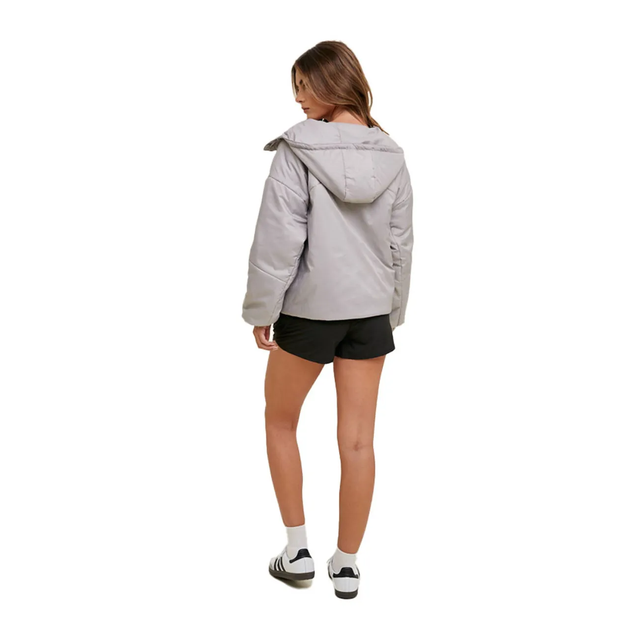 Women's Wishlist Nylon Hooded 3/4 Pullover