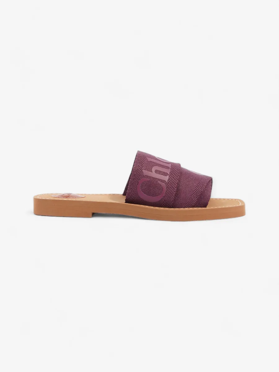 Woody Sandals Purple Canvas EU 37 UK 4