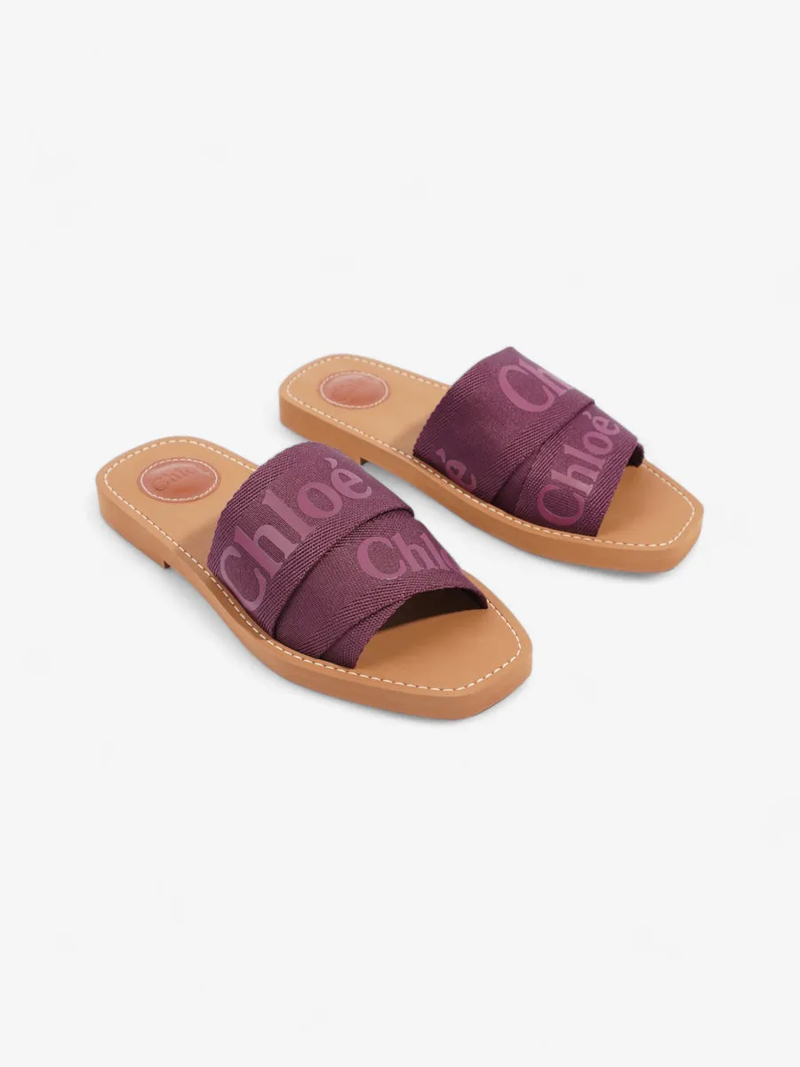 Woody Sandals Purple Canvas EU 37 UK 4