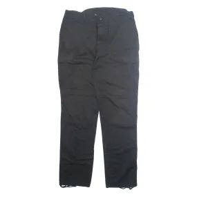 Workwear Mens Trousers Black Regular Tapered W32 L31