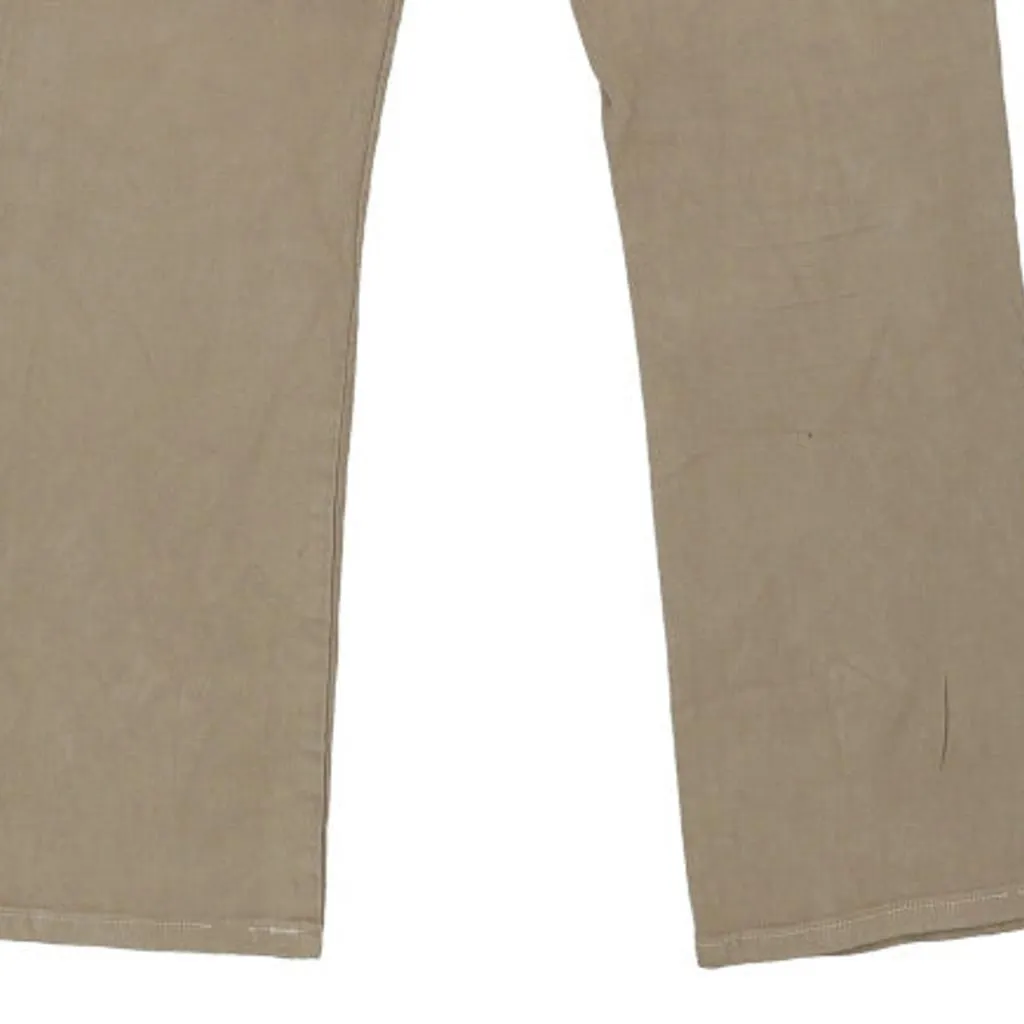 Wpm Trousers - 31W 32L Beige Cotton