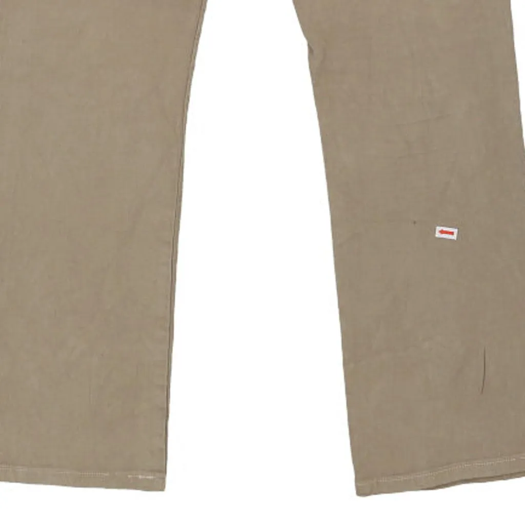 Wpm Trousers - 31W 32L Beige Cotton