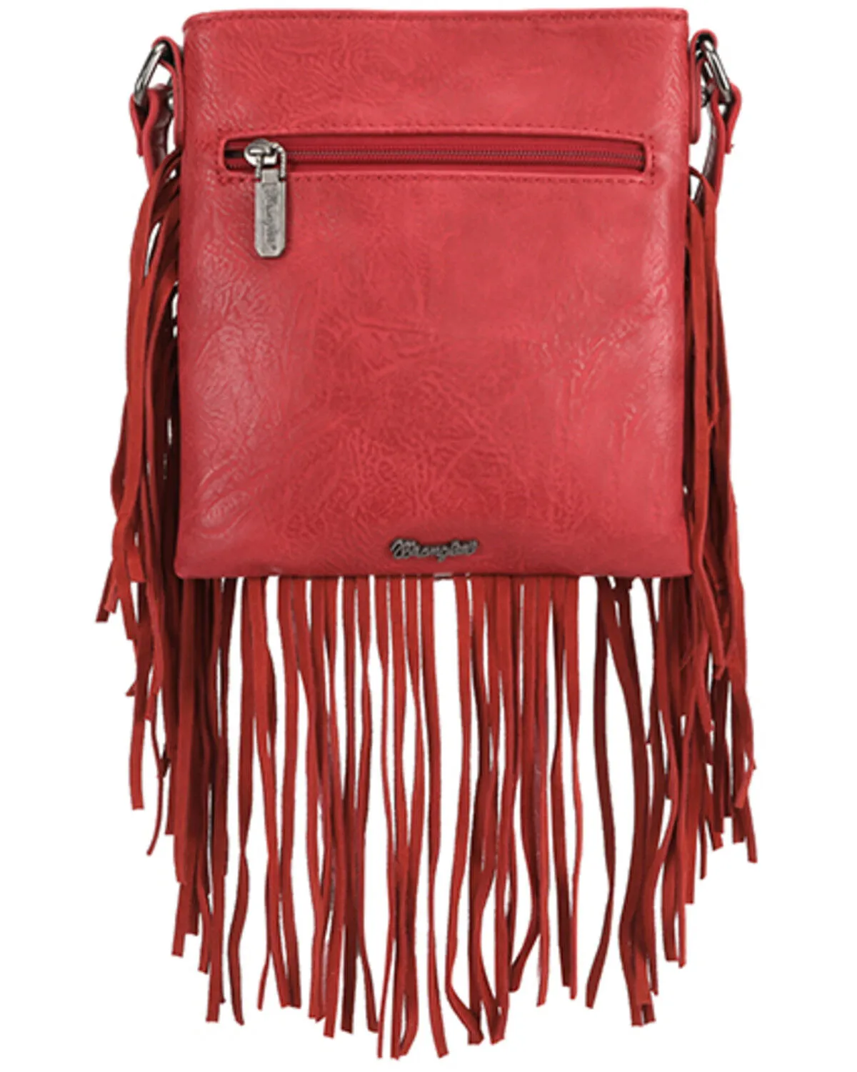 Wrangler Women's Fringe Pocket Denim Crossbody Bag