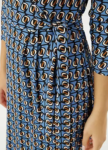 Wrap Look V-Neck Jersey Dress by Aniston | Look Again