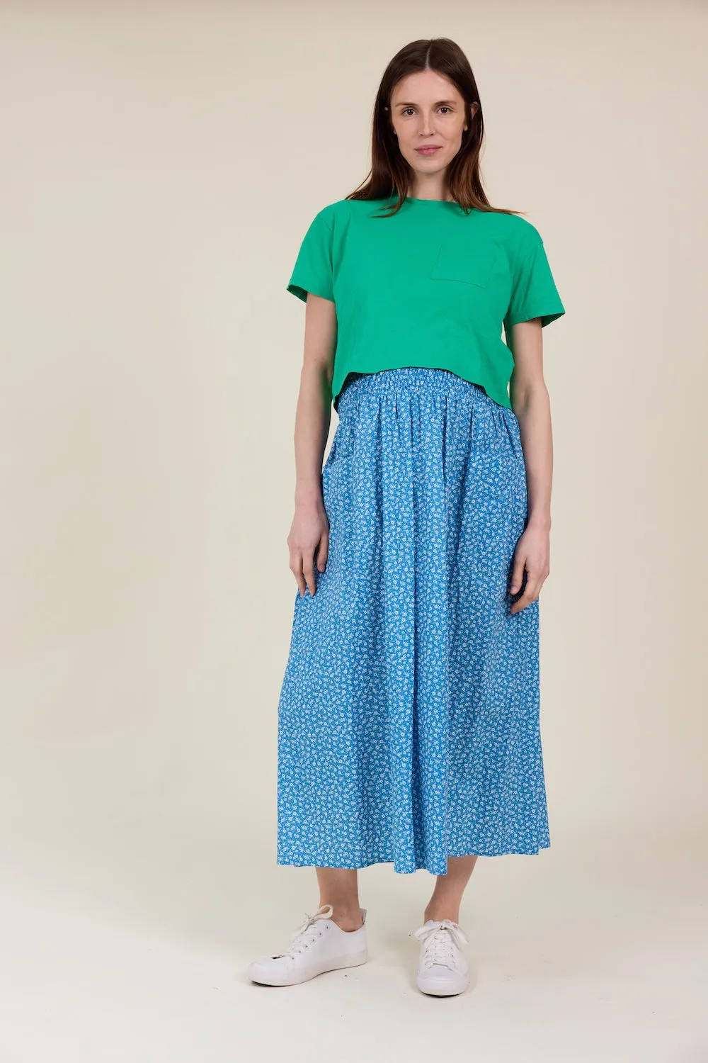 Wren Skirt Blue Floral