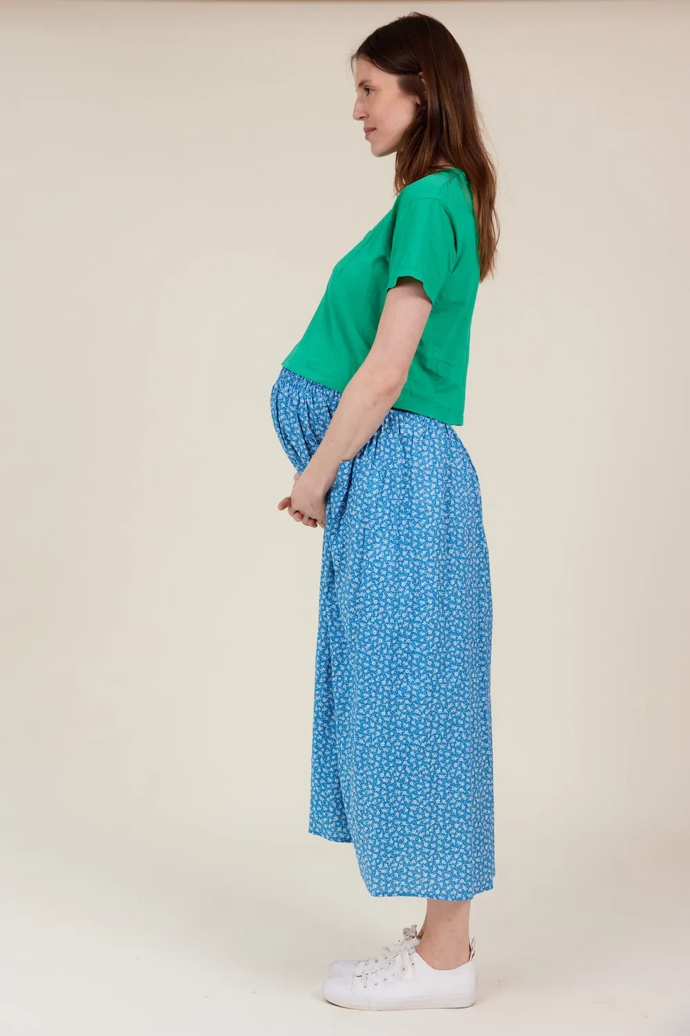 Wren Skirt Blue Floral