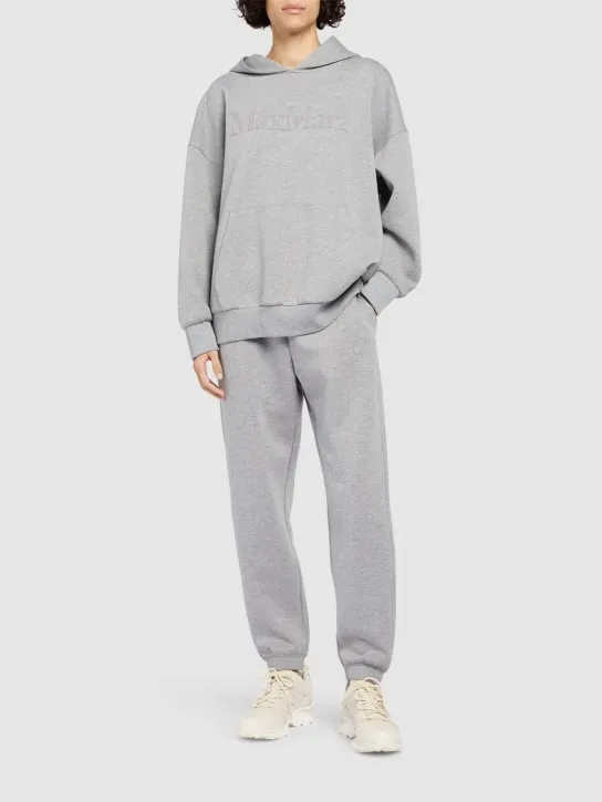 'S Max Mara   Sapore jersey logo hoodie 