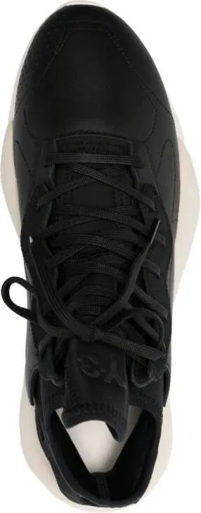 Y-3 Kaiwa leather sneakers Black