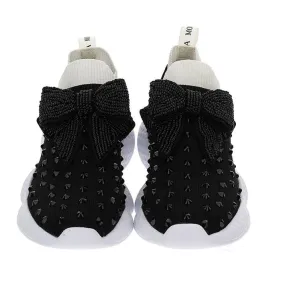 ZAPATOS PARA NIAS - SNEAKERS NEGRO TRETCH STRASS