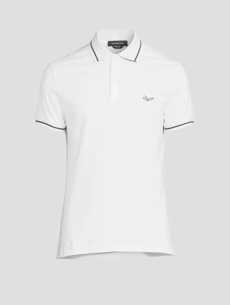 ZEGNA Cotton Stretch Polo With Logo