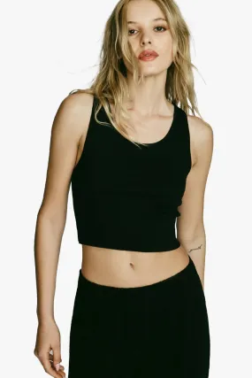 Éterne   Cropped Scoop Neck Tank  